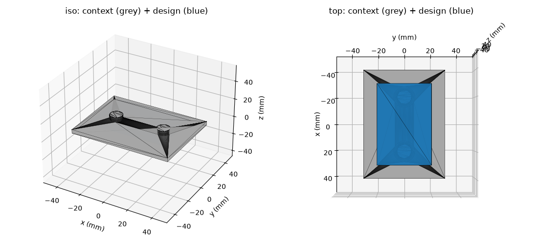 Text-only arm — context (left) + adapter (right)